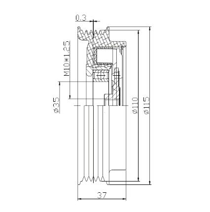 Car Cooling Parts AC Compressor Clutch for Benz 8120038