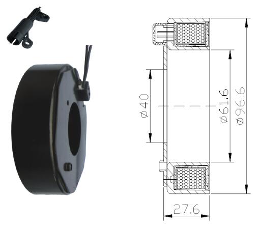 Auto AC Components Clutch Coil for BMW 801325