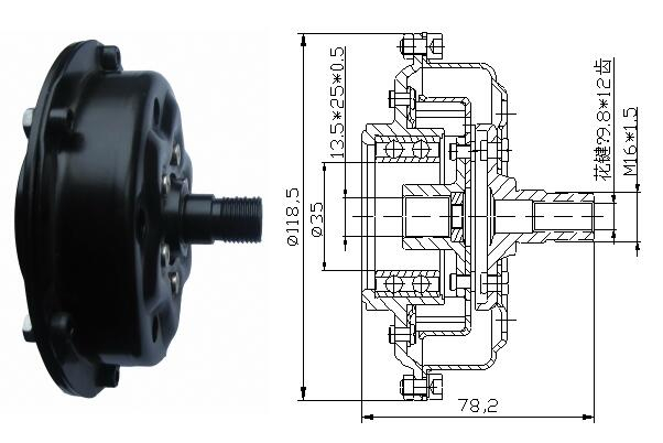 Car AC Compressor Parts Magnetic Clutch for VW 8120044