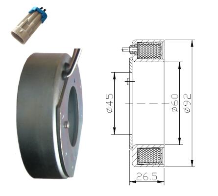 auto ac clutch coil