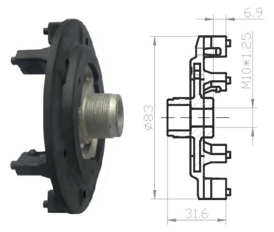 Car Cooling System Parts AC Compressor Clutch for Toyota 8120039