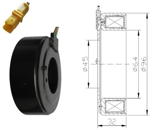 Car Cooling System Components Coil for Peugeot307/206 802349