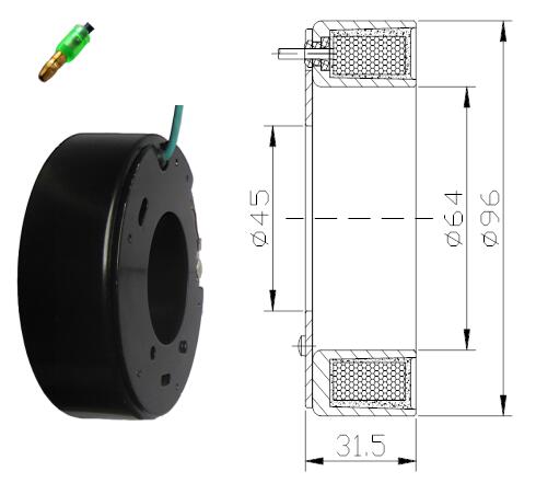 Auto AC Parts Compressor Coil for Volvo Truck 802310